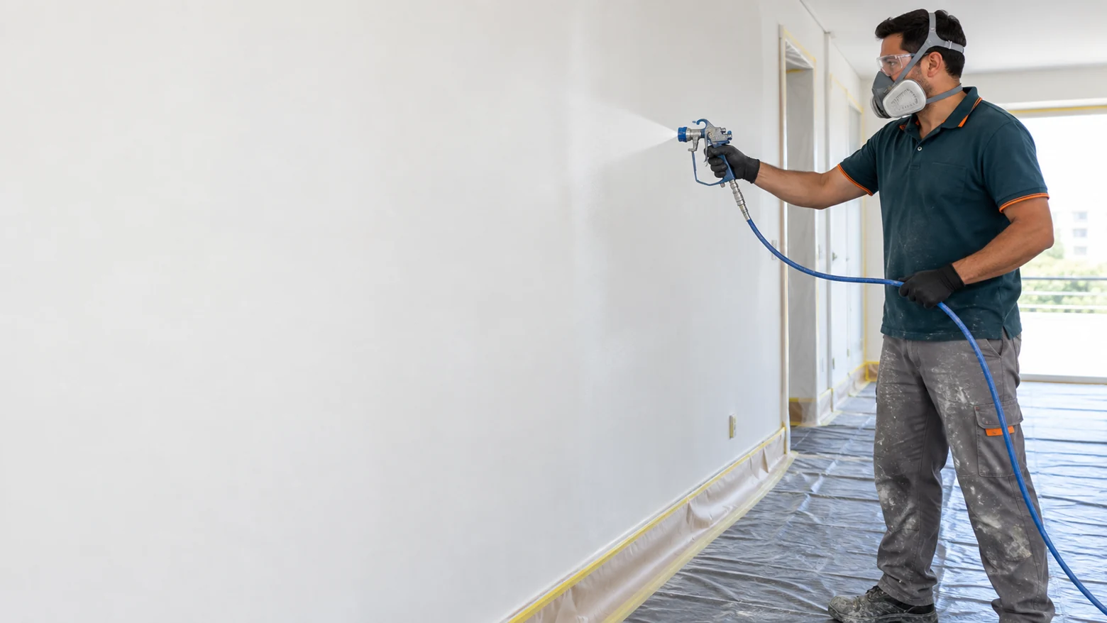 Imagem ilustrativa de pintura profissional em ambiente residencial